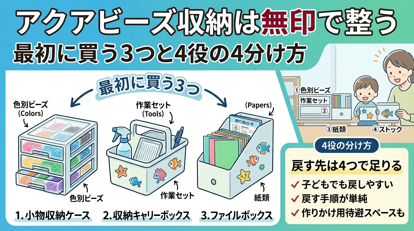 無印の4役に分けると片付けやすい