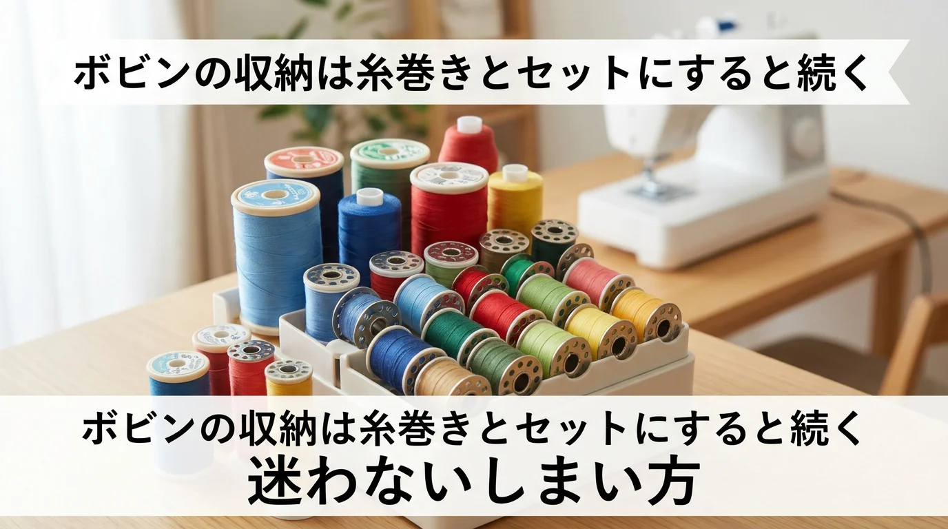 ボビン 収納 糸巻きとセットで迷わないしまい方