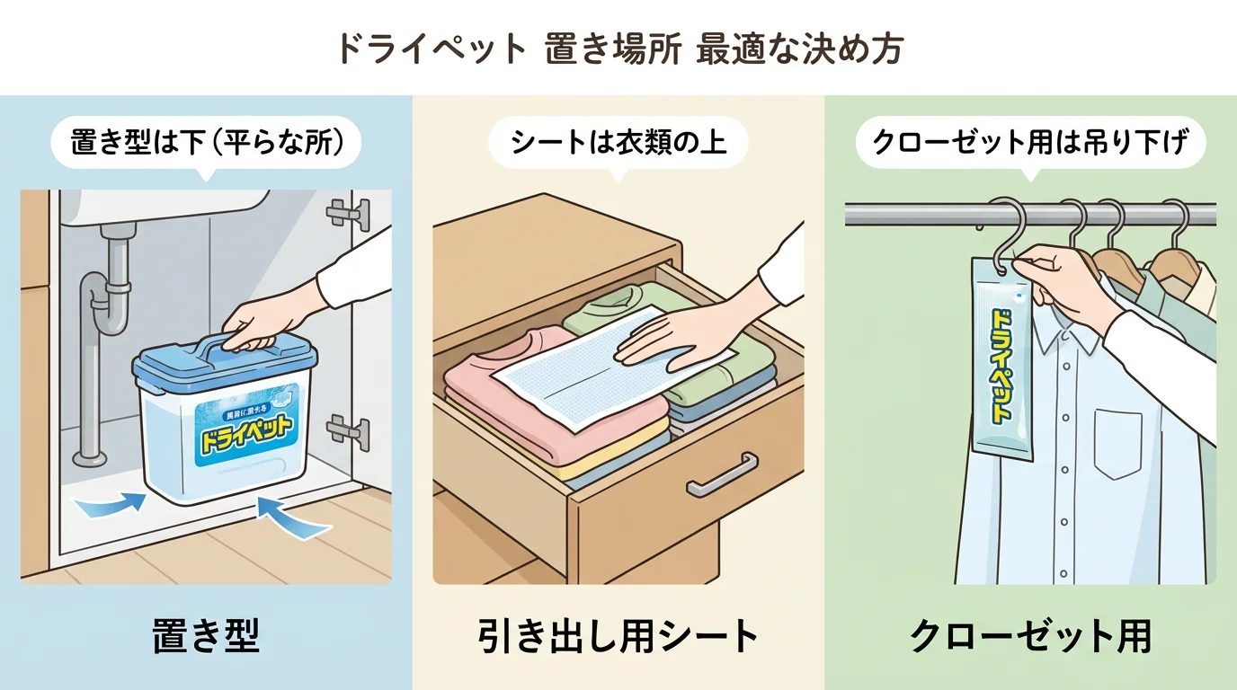 ドライペット 置き場所 最適な決め方