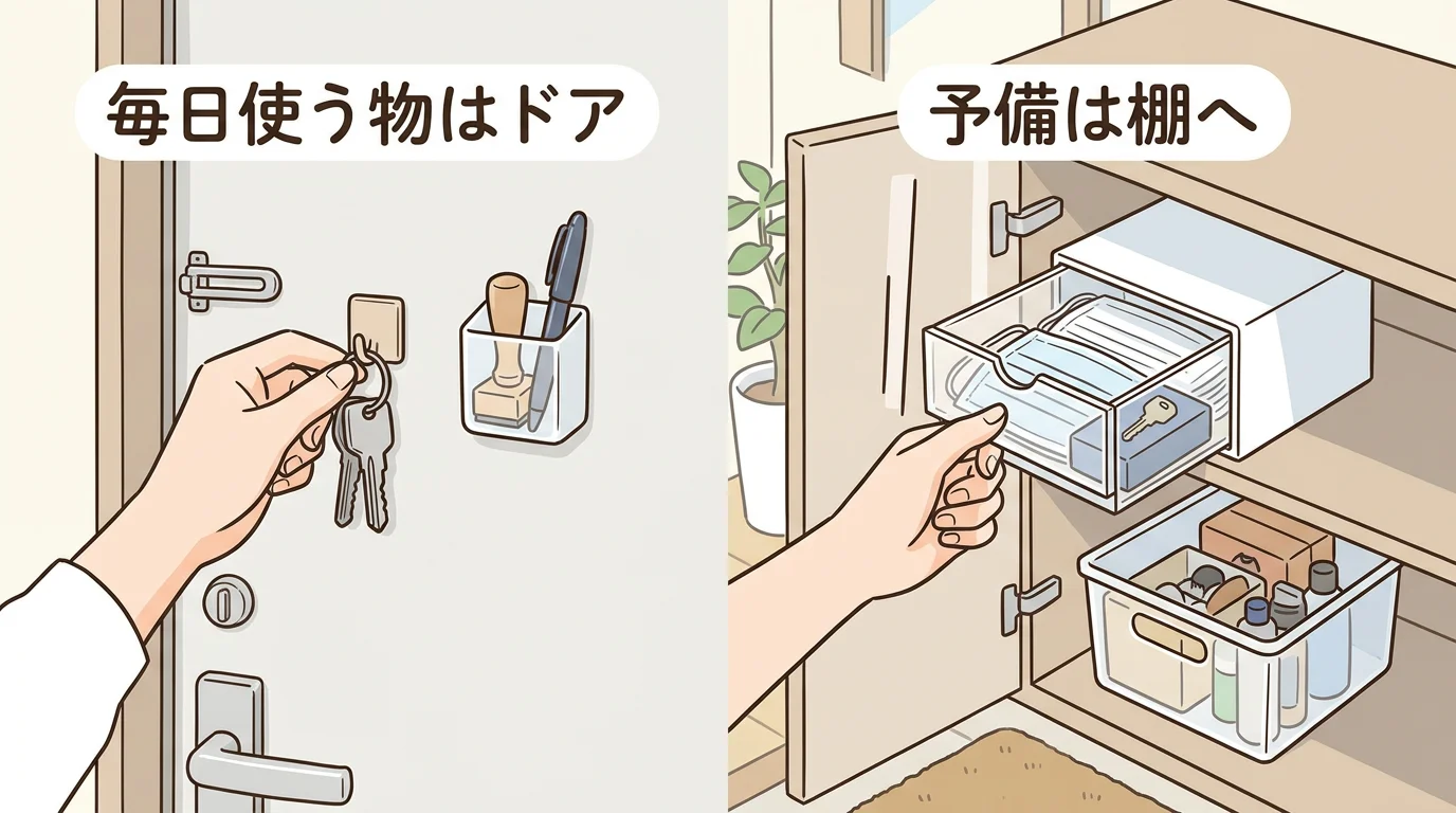 玄関 小物収納 100均で失敗しにくい分け方