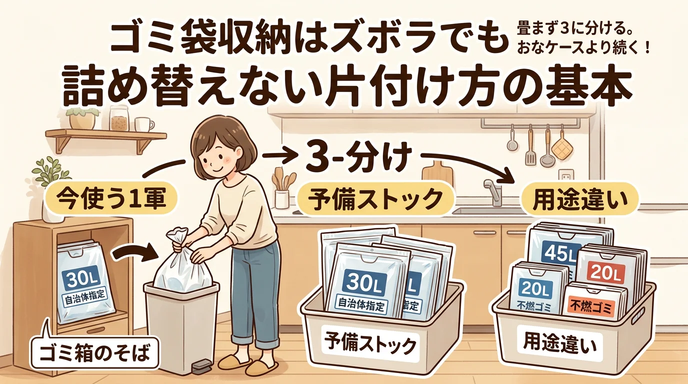 ゴミ袋収納 ズボラでも続く置き方