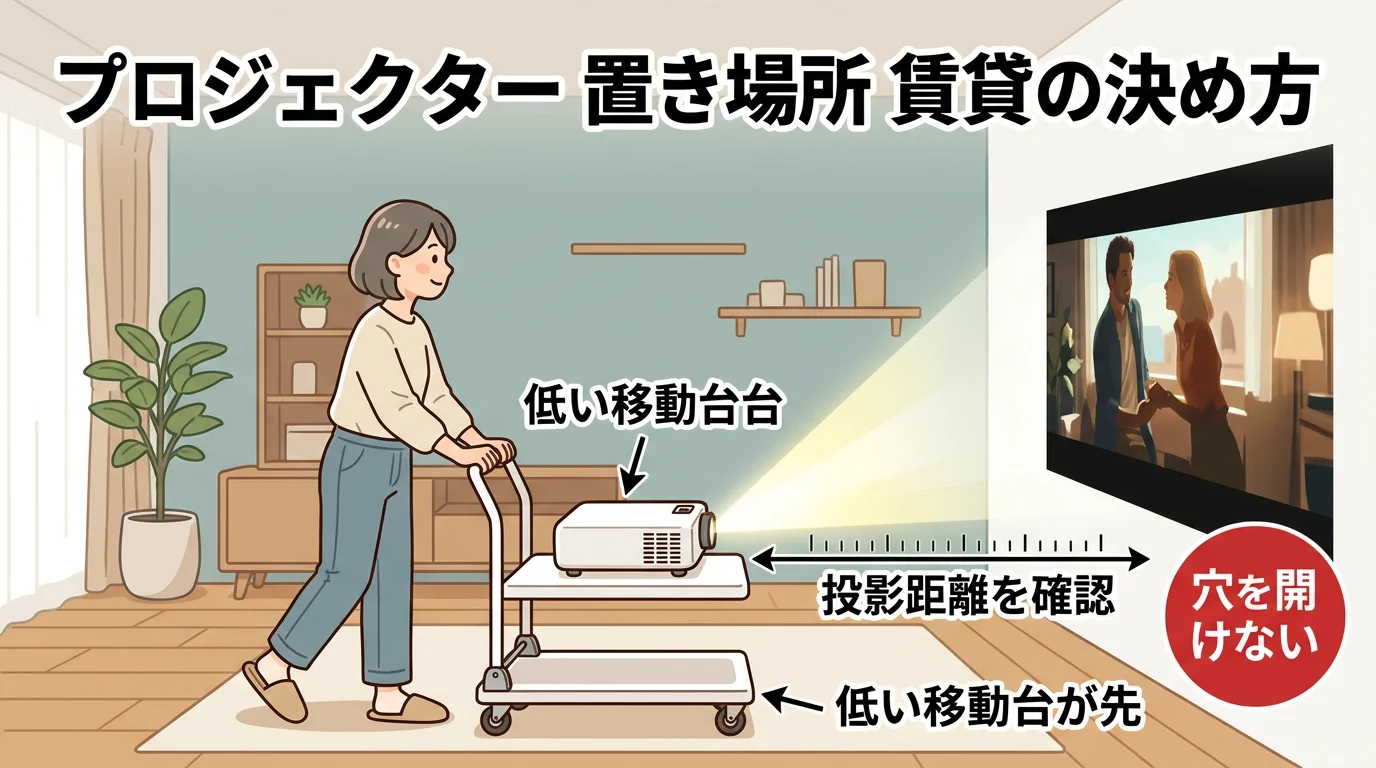 プロジェクター 置き場所 賃貸の決め方